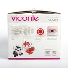 Йогуртница Viconte VC-1447, керамическая чаша 1 л, 5 стаканчиков по 160 мл, цвет фиолетовый - Фото 6