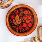 Набор для специй на подставке «Земляничка», 15×15×6 см, дерево, хохлома - Фото 5