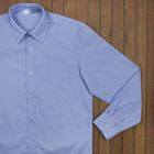 Сорочка для мальчика, рост 110-116 см (29), цвет голубой 181 - Фото 5