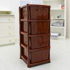 Комод 4-х секционный "Плетёнка", цвет коричневый/бежевый - Фото 3