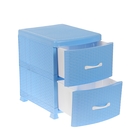 Комод 2-х секционный «Ротанг», цвет голубой - Фото 2