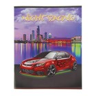 Тетрадь 18 листов клетка Night racing, картонная обложка, МИКС - Фото 1