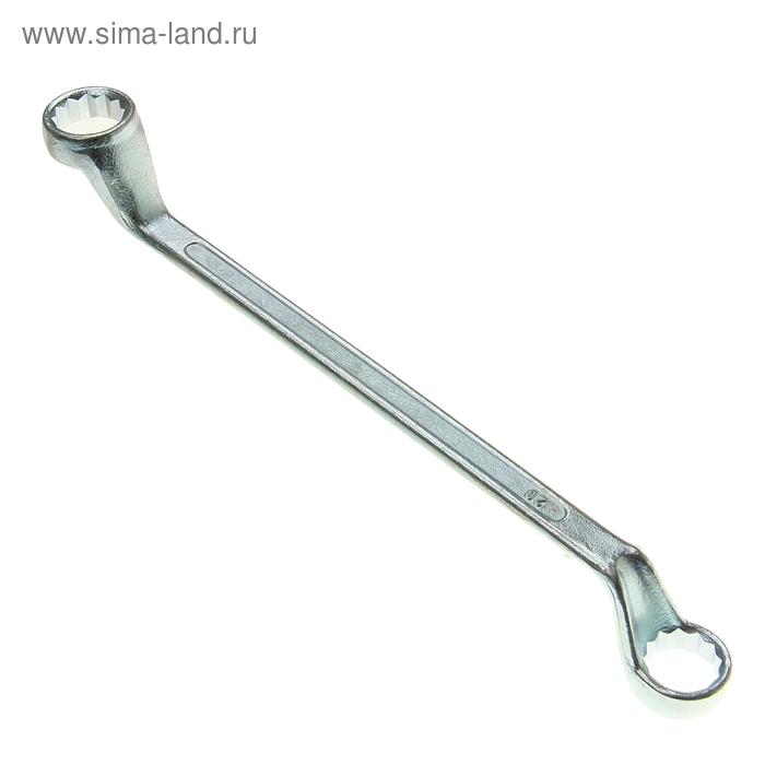 Ключ накидной коленчатый ТУНДРА, хромированный, 20 х 22 мм - Фото 1