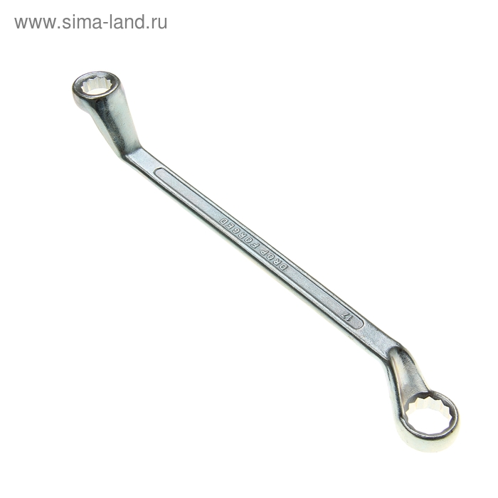 Ключ накидной коленчатый ТУНДРА, хромированный, 13 х 17 мм - Фото 1
