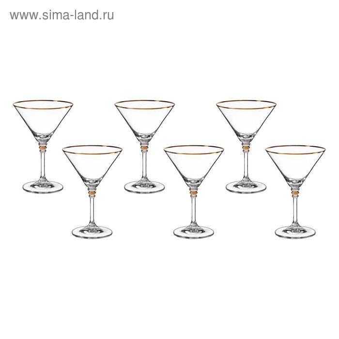 Набор бокалов для мартини 210 мл "Оливия", 6 шт - Фото 1