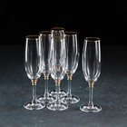 Набор бокалов для шампанского Bohemia Crystal «Оливия», 190 мл, 6 шт - Фото 1
