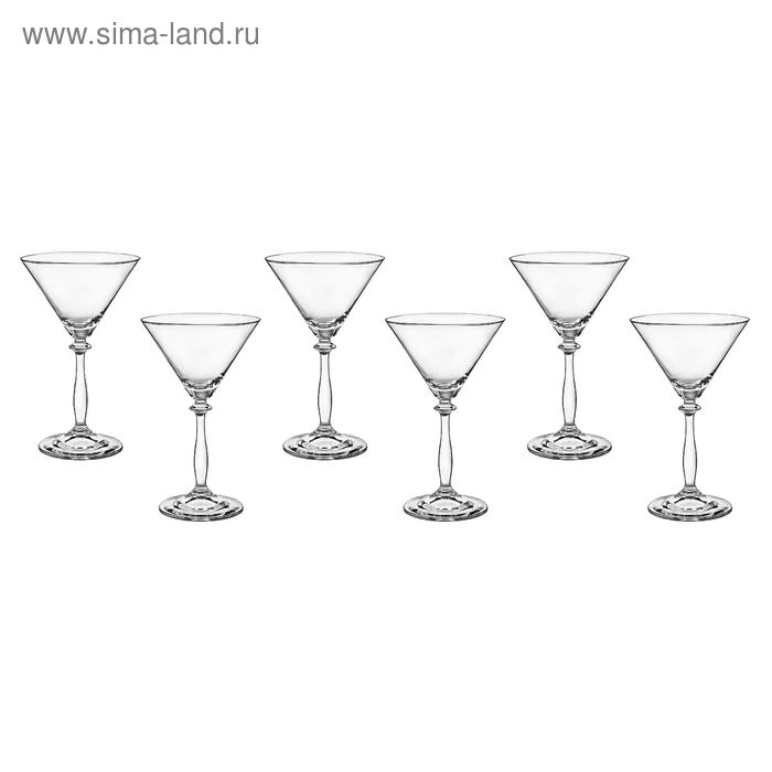 Набор бокалов для мартини «Анжела», 285 мл, 6 шт. - Фото 1