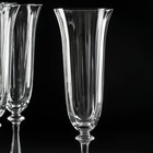 Набор бокалов для шампанского «Анжела. Грани», 190 мл, 6 шт - Фото 2