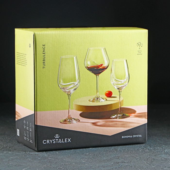 Набор бокалов для вина «Турбуленция», 570 мл, 2 шт - фото 1890620121
