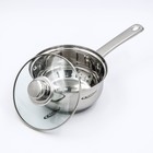 Ковш Катунь «Гретта», 1.6 л, d=16 см, капсульное дно, индукция, нержавеющая сталь - Фото 2