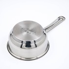 Ковш Катунь «Гретта», 1.6 л, d=16 см, капсульное дно, индукция, нержавеющая сталь - Фото 3