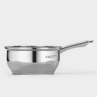 Ковш Катунь «Гретта», 1.6 л, d=16 см, капсульное дно, индукция, нержавеющая сталь - Фото 2