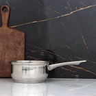 Ковш Катунь «Гретта», 1.6 л, d=16 см, капсульное дно, индукция, нержавеющая сталь - Фото 7