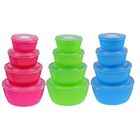 Набор контейнеров пластиковых с крышками «Радужный», 4 шт: 0,2; 0.5; 1, 1,7 л, цвет МИКС - Фото 2
