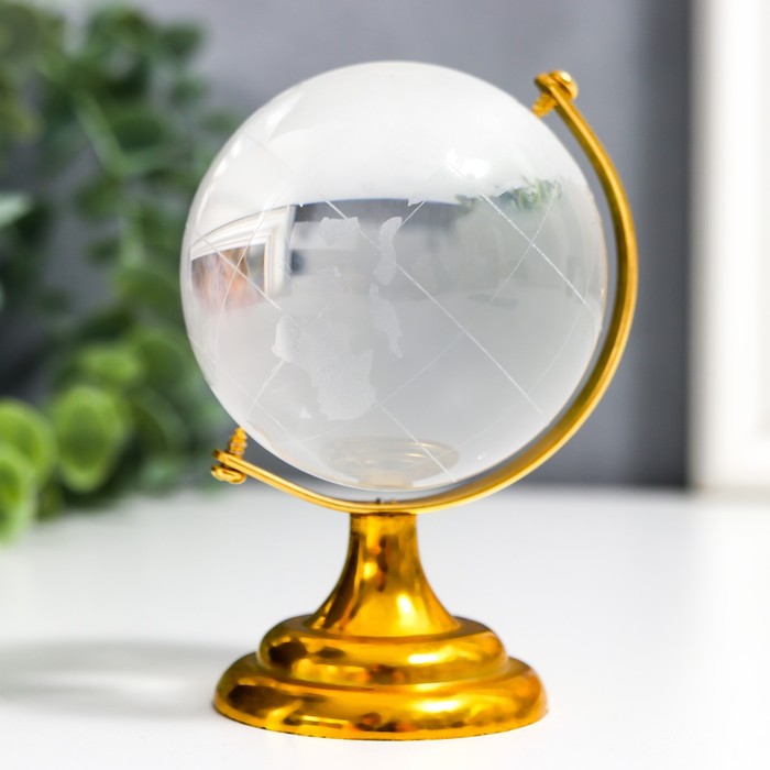 Сувенир стекло "Глобус" d=6 см - Фото 1