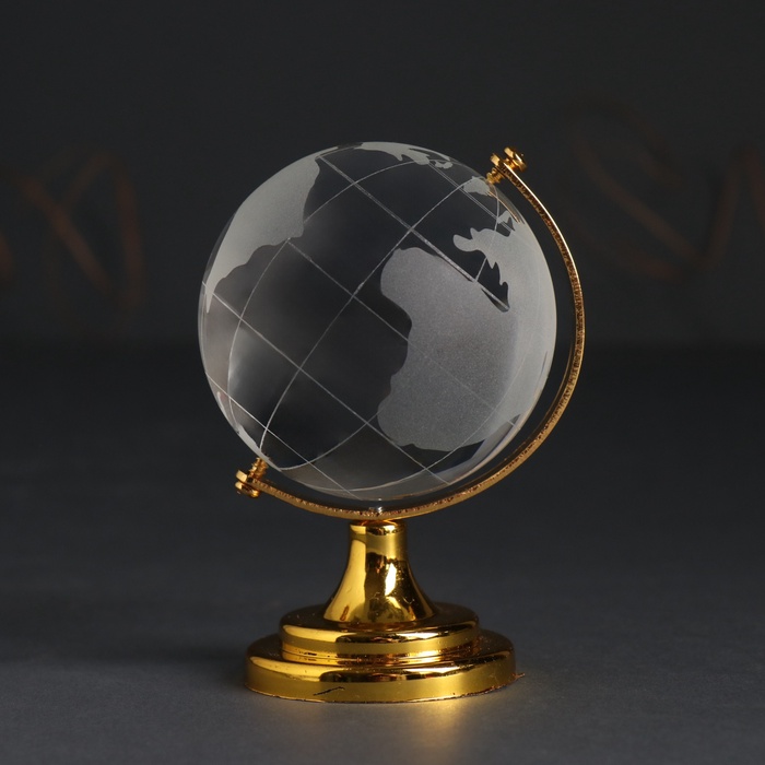 Фигурка стекло «Глобус», d=6 см - Фото 1