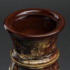 Ваза керамическая "Осень", напольная, коричневая, золотистый декор, 65 см, микс - Фото 3