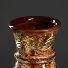 Ваза керамическая "Осень", напольная, коричневая, золотистый декор, 65 см, микс - Фото 4