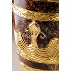Ваза керамическая "Валенсия", настольная, коричневая, 37 см - Фото 5