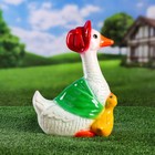 Садовая фигура "Гусыня с гусенком", разноцветная, 32 см, микс - Фото 2