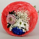 Каркас для букета, 30см, лён, красный - Фото 1