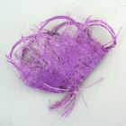 Салфетка Веер мини, лён, сиреневый - Фото 3