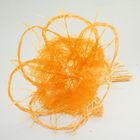 Салфетка Веер мини, лён, оранжевый - Фото 2