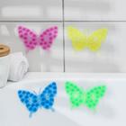 Мини-коврик для ванны «Ажурная бабочка», 9×11,5 см, цвет МИКС - Фото 4