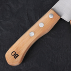 Нож кухонный универсальный «Поварская тройка», лезвие 18 см, с деревянной ручкой - Фото 4