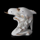 Сувенир керамика "2 дельфина в прыжке" с цветком МИКС 7х8,4х3,4 см - Фото 5