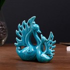 Сувенир керамика "Голубые лебеди" 12,5x11,5x4,7 см - Фото 1