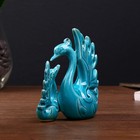 Сувенир керамика "Голубые лебеди" 12,5x11,5x4,7 см - Фото 4