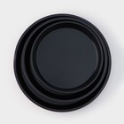 Набор форм для выпечки Доляна «Ренард. Круг», 3 предмета: d=32/28/24 см, антипригарное покрытие, цвет бордовый - фото 4547485