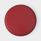 Набор форм для выпечки Доляна «Ренард. Круг», 3 предмета: d=32/28/24 см, антипригарное покрытие, цвет бордовый - фото 4547487
