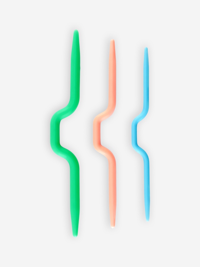 Набор вспомогательных спиц для вязания, d=3/4/5 мм, 3 шт., МИКС - Фото 1