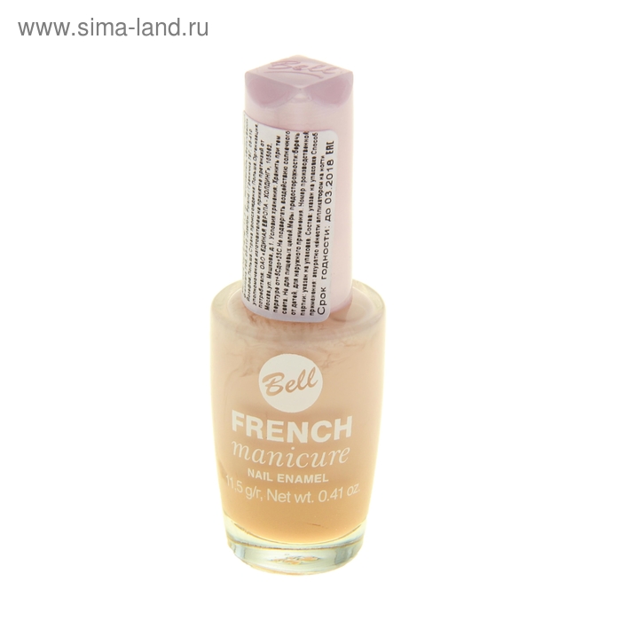 Устойчивый лак для ногтей Bell French manicure nail, гипоаллергенный, тон 12 - Фото 1
