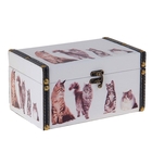 Шкатулка сундучок "Кошечки" 22х14х11,5 см - Фото 1