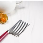 Нож для фигурной резки Доляна «Вкус», 18.5×5.5 см, бордовый - Фото 2