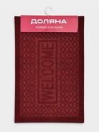 Коврик придверный Доляна Welcome, ромбы, влаговпитывающий, без окантовки, 38×58 см, цвет МИКС - Фото 12