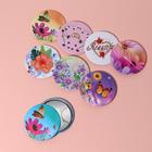 Зеркало «Бабочки», d 7,5 см, рисунок МИКС - Фото 1