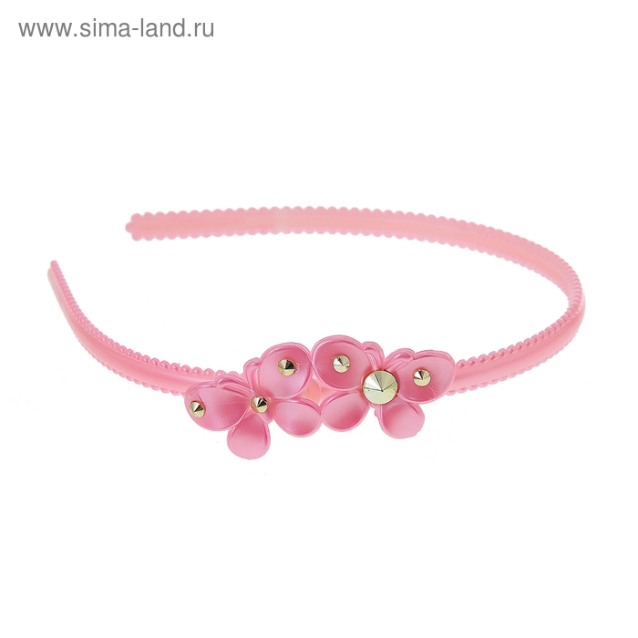 ободок для волос "Лето" две бабочки микс - Фото 1