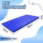 Мат, 200х100х10 см, цвет синий - фото 2042845