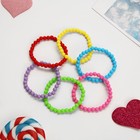 Набор детских браслетов «Выбражулька» бусинки, 6 нитей, цветной - фото 110086629