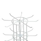 Вертушка, 5 ярусов по 8 крючков, 20×20×61, цвет белый - Фото 4