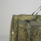 Сумка дорожная, отдел на молнии, 3 наружных кармана, длинный ремень, цвет хаки - Фото 4