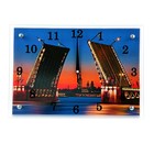 Часы настенные, серия: Город, "Мост", 25х35 см - фото 2833147