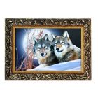 Картина "Волки при луне"   27*37см рамка МИКС - Фото 1