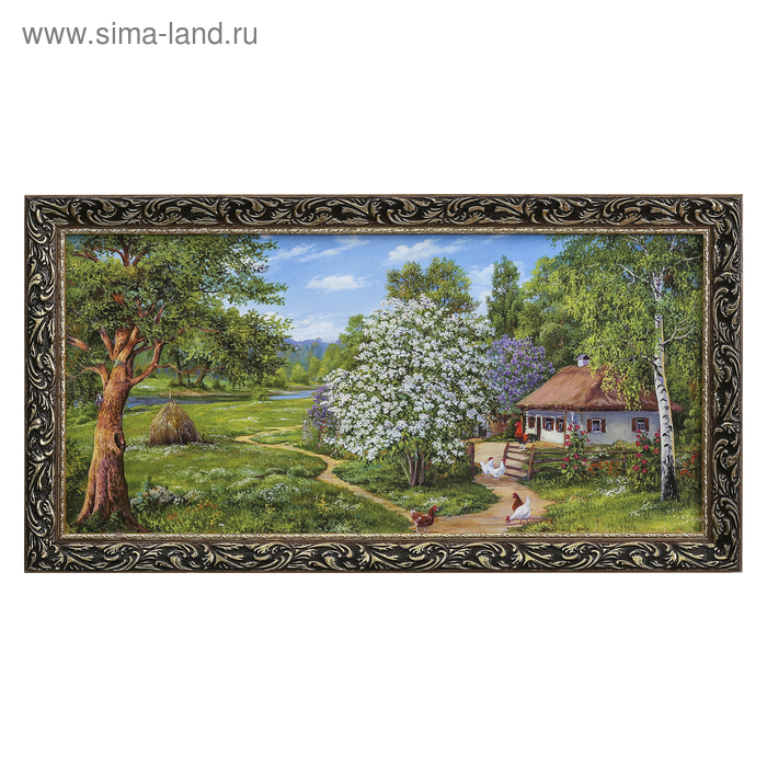 Картина "Дом среди деревьев" 77х40 см - Фото 1