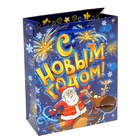 Пакет ламинированный вертикальный «Веселый дед Мороз», 11 × 14 см - Фото 3