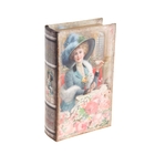 Шкатулка-книга дерево "Девушка в розах" 21х13х5 см - Фото 1